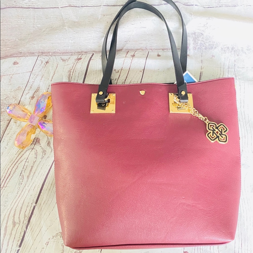 Gianni Bini Bev Double Compartment Satchel Bag new